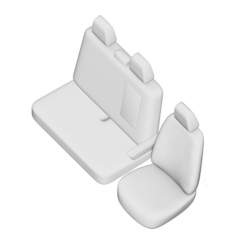 SET HUSE SCAUN UMBRELLA PENTRU VW T6 (2+1) TRANSPORTER VAN 2016- [4]