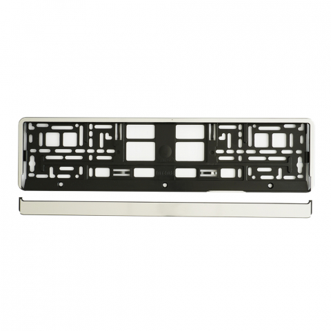 SUPORT NUMAR INMATRICULARE MEGA DRIVE CHROME BRUSH 1 BUC [5]