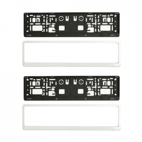 SUPORT NUMAR INMATRICULARE MEGA DRIVE CROMAT SET 2 BUC [4]
