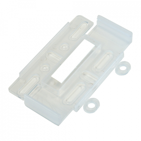 SUPORT NUMAR INMATRICULARE MEGA DRIVE FARA RAME SET 4 BUC (FATA + SPATE) TRANSPARENT [2]