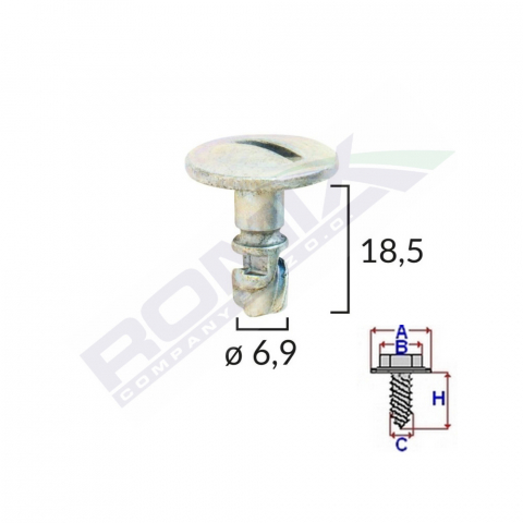 SURUB CAPAC MOTOR PENTRU VW/AUDI/SKODA 6.9X18.5MM - METALIC SET 5 BUC [1]