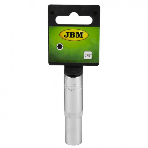 ACCESORII AUTO - TUBULARA HEXAGONALA LUNGA 65MM CROMATA 3/8` 12 MM JBM