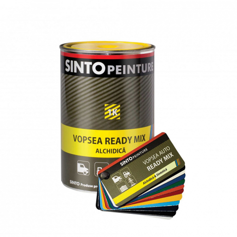 ACCESORII AUTO - VOPSEA READY MIX 1K ALCHIDICA ROSU CARMIN 250 (RAL 3002) 1L SINTO