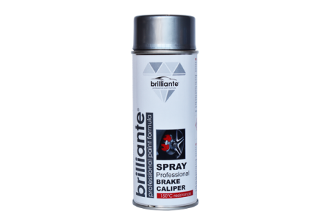 ACCESORII AUTO - VOPSEA SPRAY ARGINTIU PENTRU ETRIERE FRANE (RAL 9006) 400ml BRILLIANTE