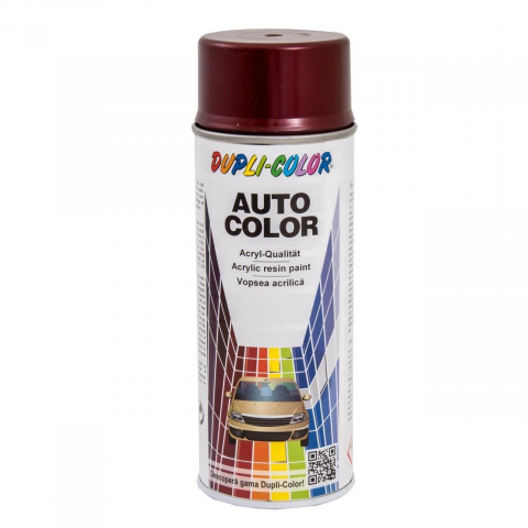 ACCESORII AUTO - VOPSEA SPRAY AUTO DACIA ROSU RUBIN METALIZATA DUPLI-COLOR