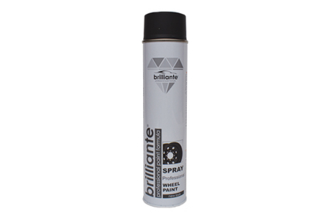 ACCESORII AUTO - VOPSEA SPRAY PENTRU JANTE NEGRU MAT 600 ml BRILLIANTE