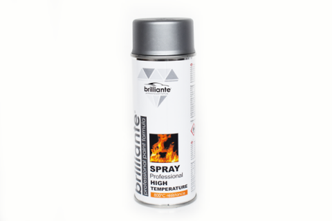 ACCESORII AUTO - VOPSEA SPRAY TEMPERATURI INALTE (ARGINTIU) 400ml BRILLIANTE
