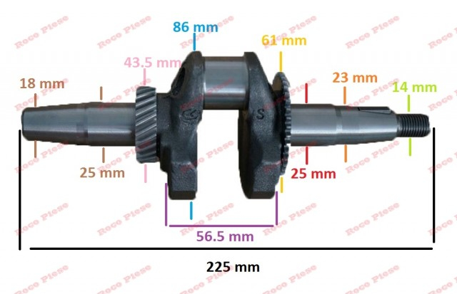 Ambielaj generator Honda GX 140, GX 160, GX 200 (conic) [2]