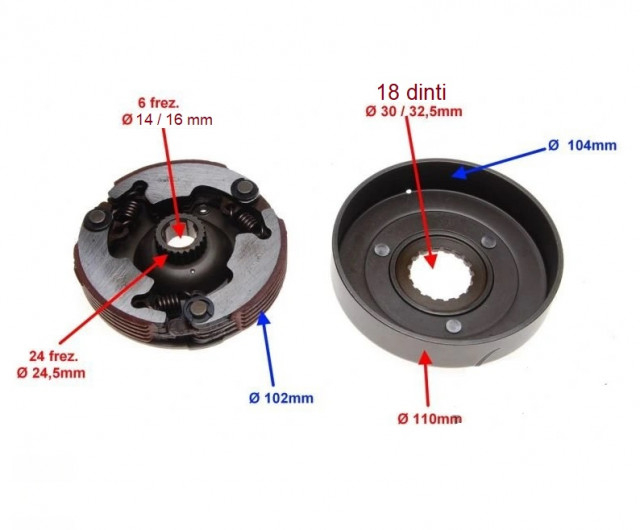 Ambreiaj automat ATV 110cc (complet) [3]