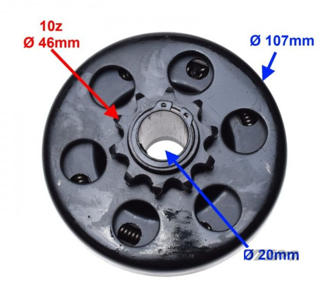 Ambreiaj Kart motorizare Honda GX 160, 200 (10 dinti) [2]
