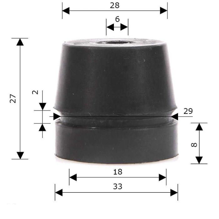 Amortizor compatibil Stihl 034, 036, 046, MS 340, MS 360, MS 440, MS 460, TS 400 [2]