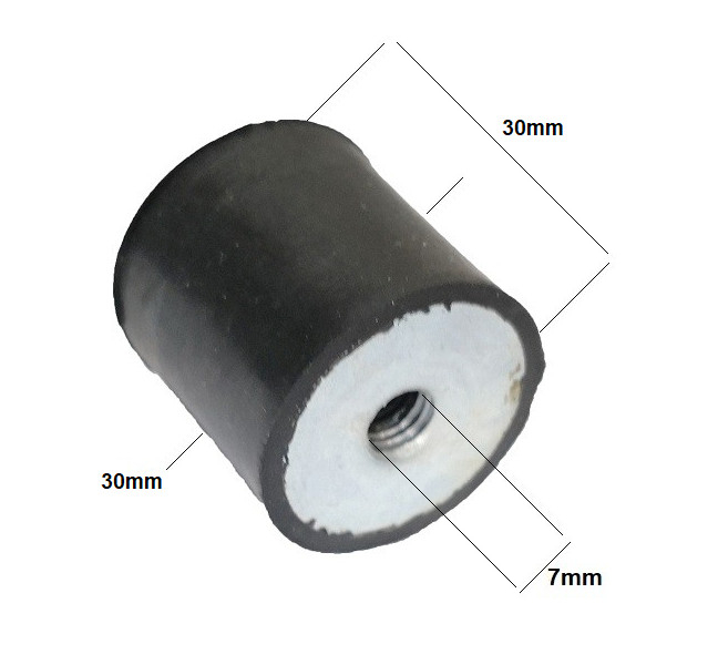 Amortizor universal generator, motopompa (piulita-piulita) [3]