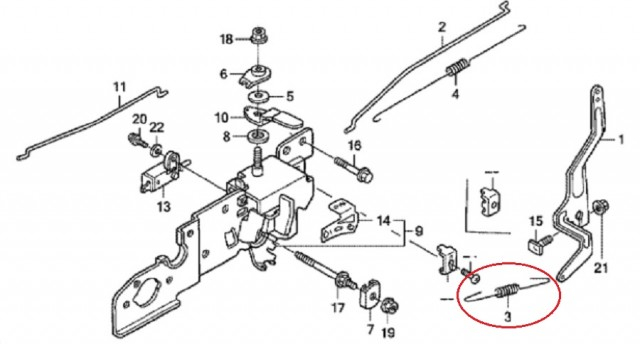 Arc regulator turatie Honda GCV 160, GCV 190 (mic) [3]