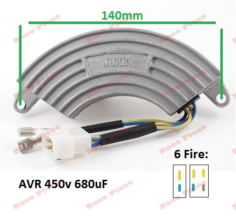 AVR Generator 5Kw - 7Kw (450V 680uF) 6 Fire (aluminiu) [2]