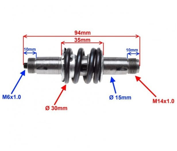 Ax ambreiaj motor bicicleta 2 timpi [2]