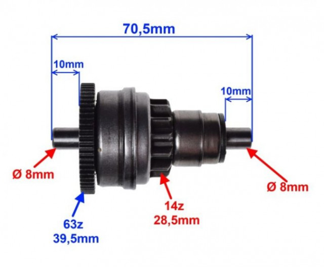 Bendix scuter Piaggio Zip 50cc (2 timpi) [2]