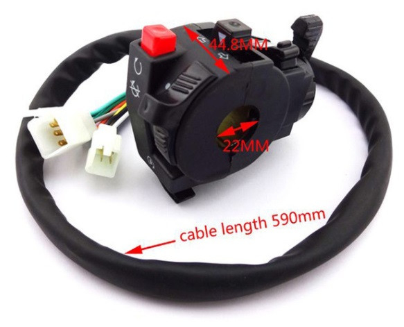 Bloc lumini Atv 150-200cc (cu soc) cu mufa tata [2]