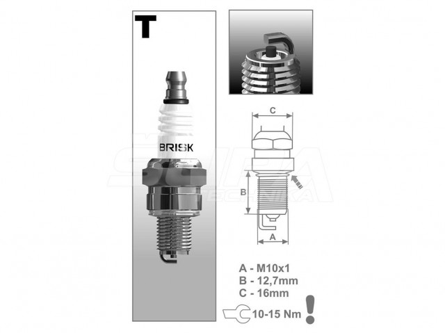 Bujie drujba (compatibila Stihl 171 - 211) Brisk TR15C [2]