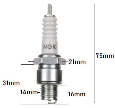 Bujie moto / scuter NGK BP7HS [2]