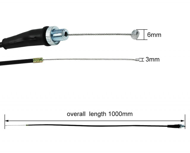 Cablu acceleratie ATV (100cm) [2]