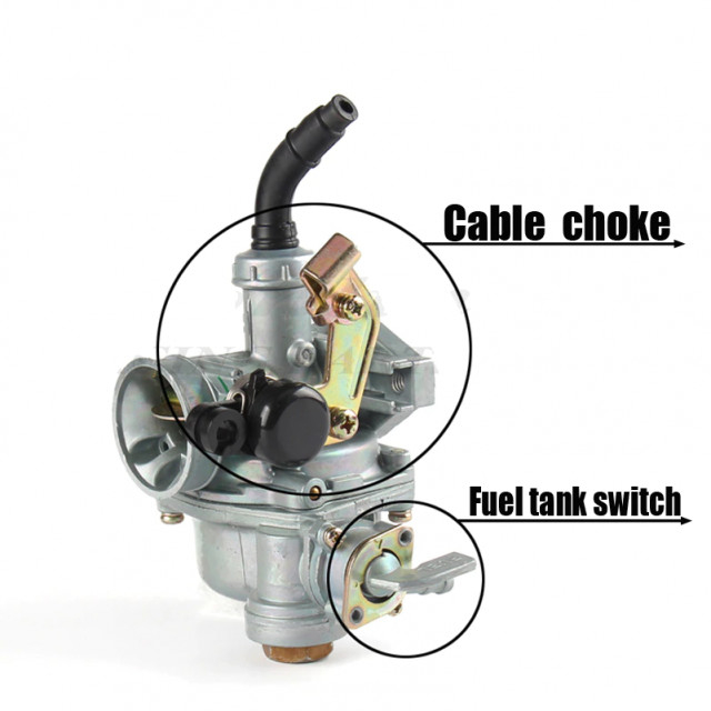 Carburator ATV 110cc PZ19 (cu robinet de benzina) [1]