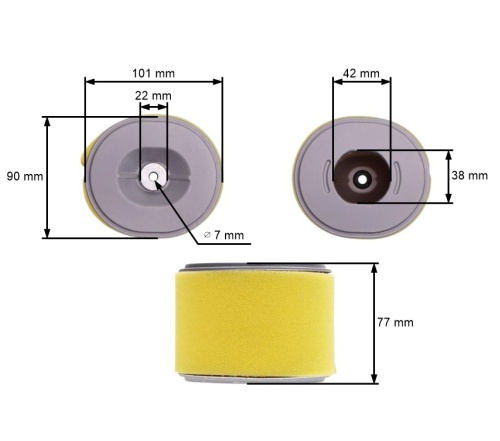 Cartus filtru aer generator HONDA GX 240, GX 270 [3]
