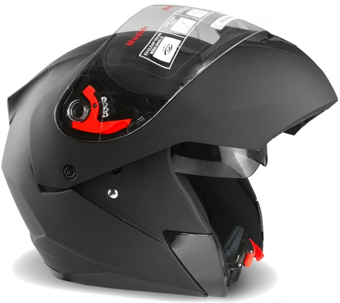 Casca moto modulabila neagra "L" [1]