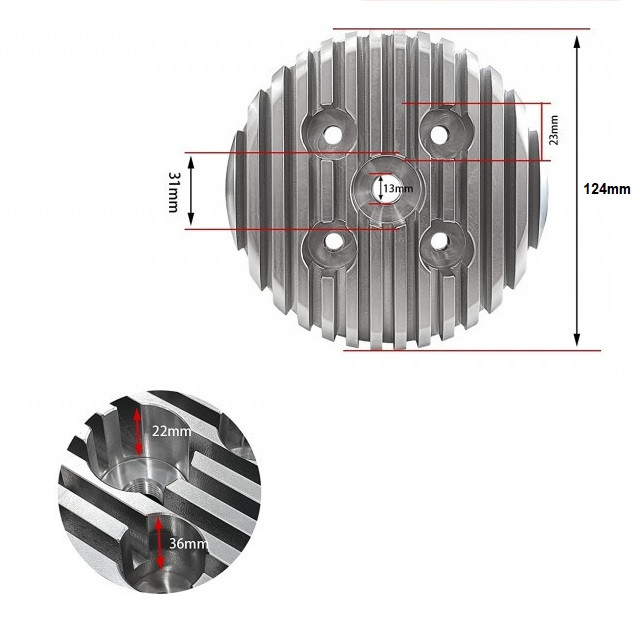 Chiulasa kit motor bicicleta TUNING 80cc (model 1) [2]