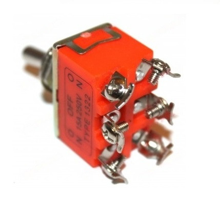 Comutator dublu 15A 250V (6 papuci) [3]