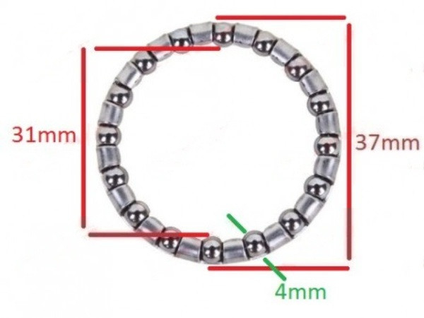 Coronita bicicleta 37x31mm Ø 4mm [2]