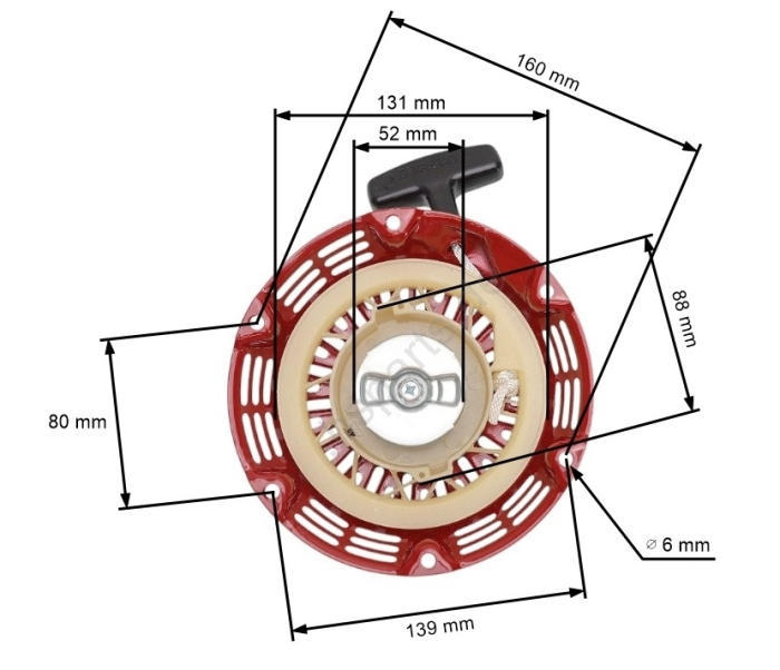 Demaror compatibil Honda GX 160, 200 / motoare chinezesti [1]