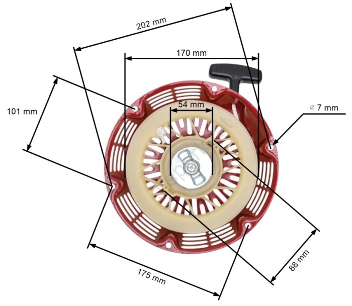 Demaror compatibil HONDA GX 340 - GX 390 / motoare chinezesti [1]