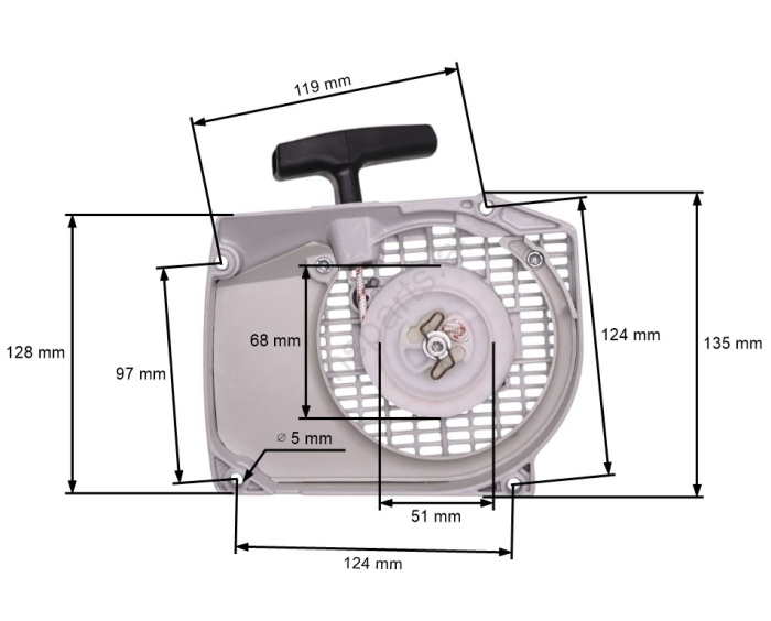 Demaror drujba compatibil Stihl MS 440, 044 [1]