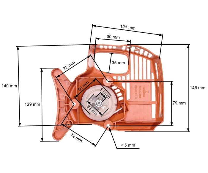 Demaror motocoasa compatibil Stihl Fs 38, Fs 45, Fs 46, Fs 55 [1]