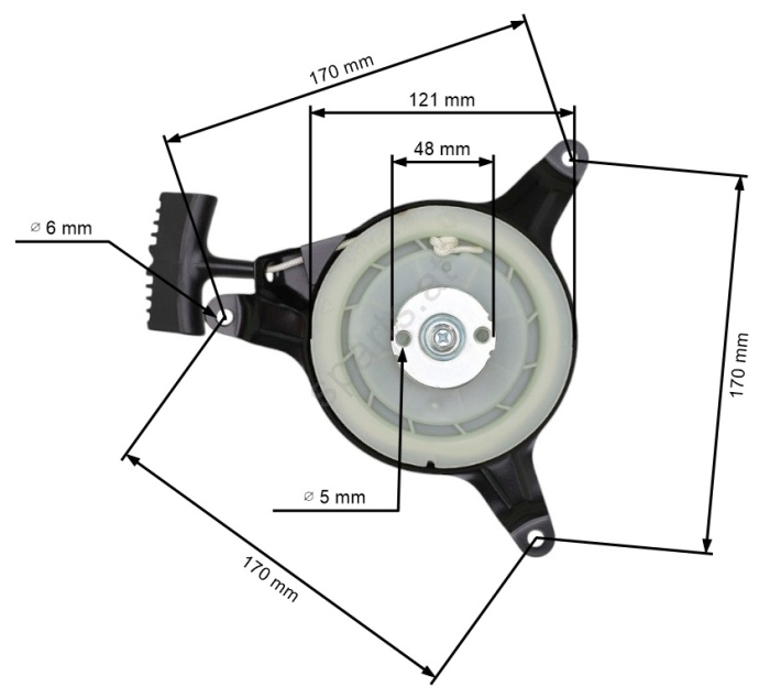 Demaror motosapa Honda GXV 120, GXV 140, GXV 160 / MTD THORX 35 [1]