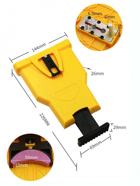 Dispozitiv portabil pentru ascutire lant drujba [1]