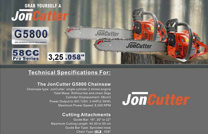 Drujba JonCutter® G5800 58cc (fara lama si lant) [2]