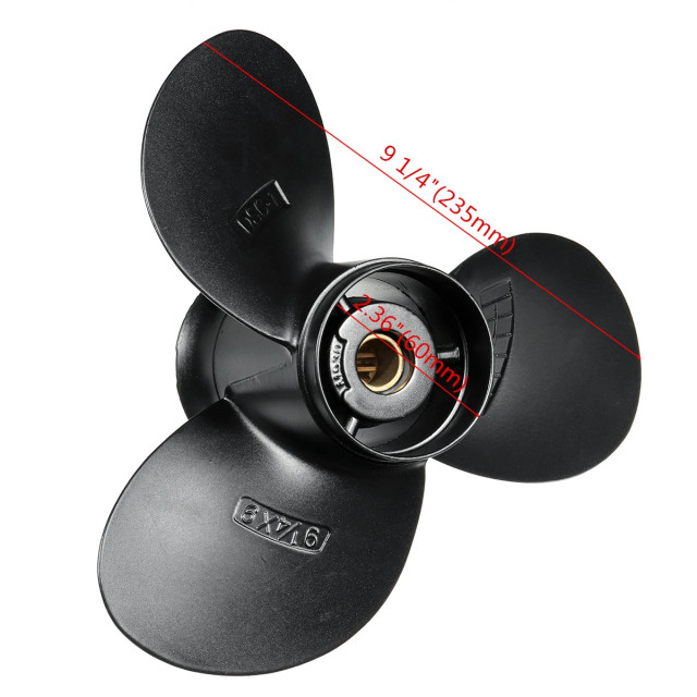 Elice motor barca Suzuki (9*1/4 x 9) aluminiu (10 caneluri) [1]