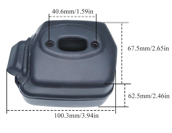 Esapament drujba Husqvarna 51, 55 [2]