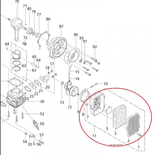 Filtru aer atomizor Solo 423 [3]