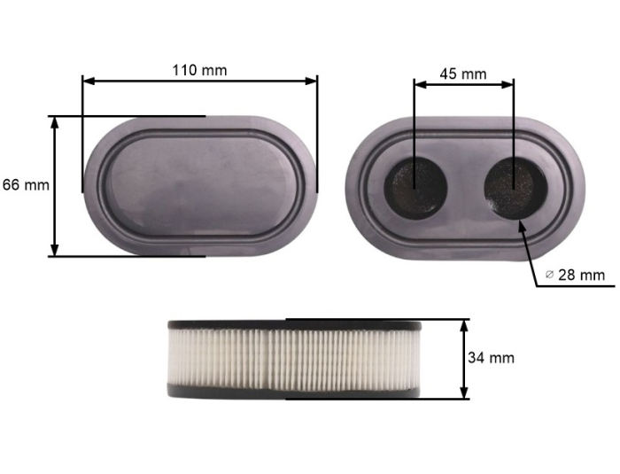 Filtru aer Briggs & Stratton Quantum [2]