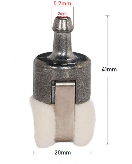 Filtru benzina drujba 5.7mm (20 x 41mm) [2]