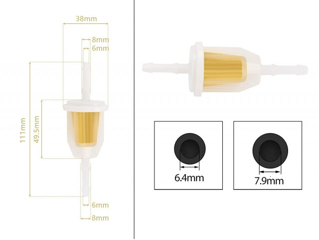Filtru benzina motoutilaje Yamaha / Kohler / John Deere [2]