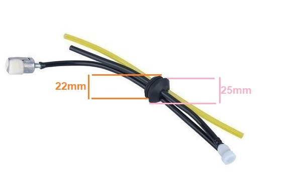 Filtru + furtun benzina motocoasa (CU AERISITOR) [2]