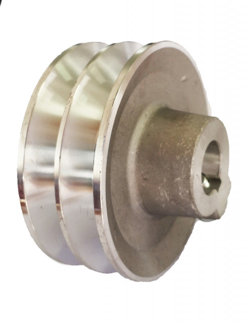 Fulie dubla motor generator, motopompa, motocultor 5-7CP (ax 19 mm, diametru 90mm) [1]