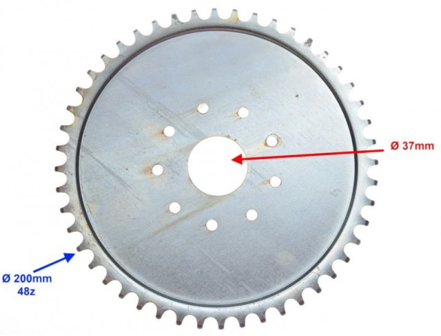 Fulie kit motor bicicleta (48 dinti) [2]