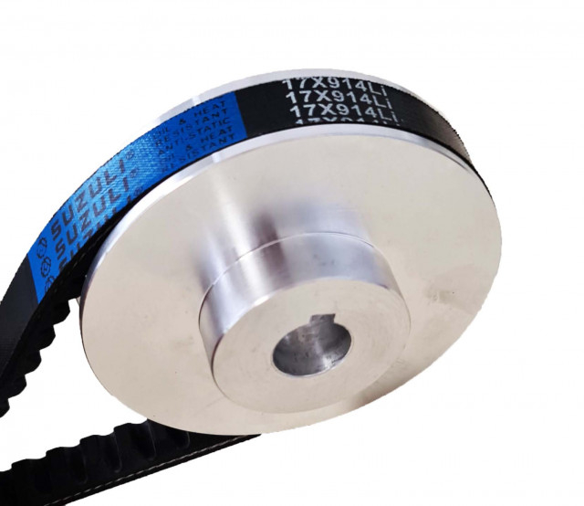 Fulie motosapa (ax 20mm, diametru 110mm) pt curea de 17mm [2]