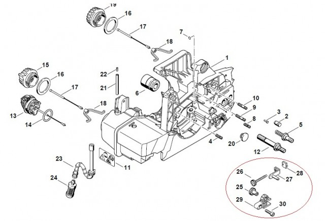Intinzator lant compatibil Stihl MS 290, MS 310, MS 390 [2]