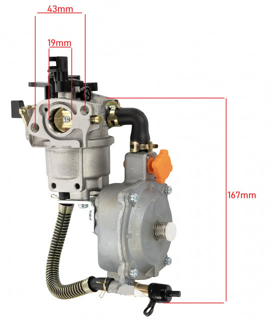 Kit conversie GPL Honda GX 160,GX 200 168F (6.5CP, 7CP) [3]