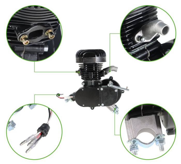 Kit motor bicicleta 100cc 2 TIMPI [2]